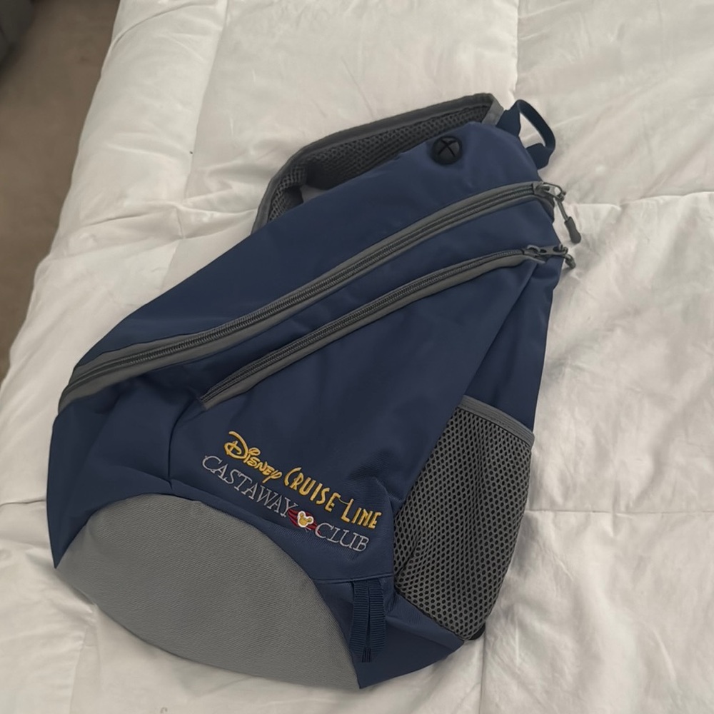 Disney Castaway Club Blue Sling Bag purse crossbody